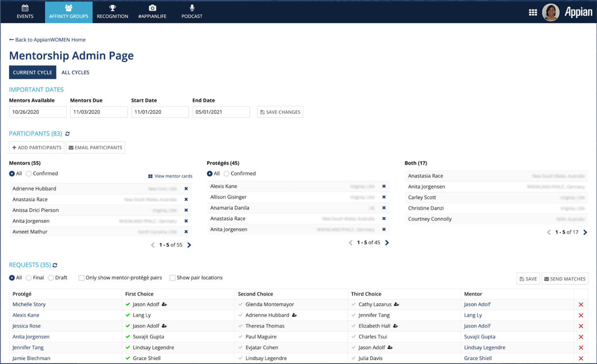 New Admin Screen