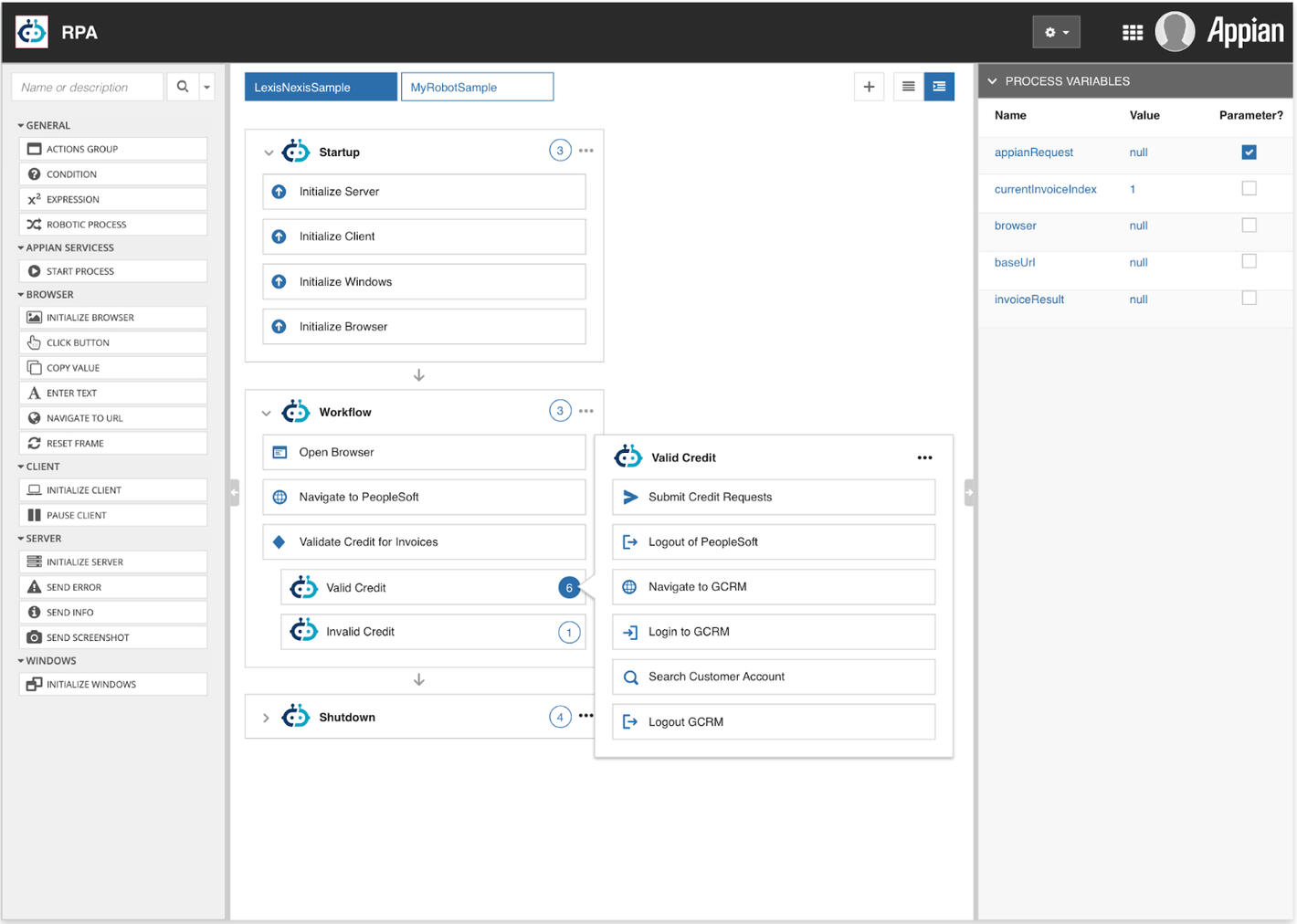 Sub tasks as modal dialogs within step context